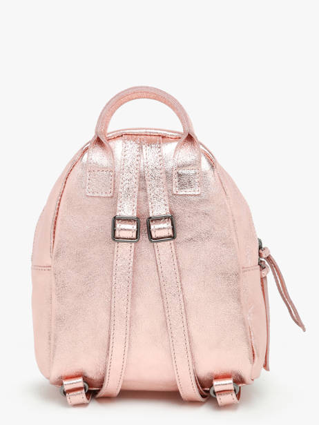 Sac à Dos Nine Cuir Milano Rose nine NI23066 vue secondaire 4