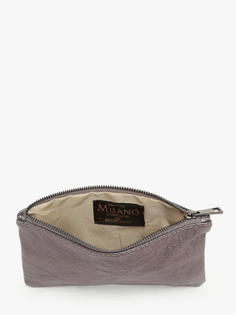 Trousse Nine Cuir Milano Gris nine NI23063N vue secondaire 1