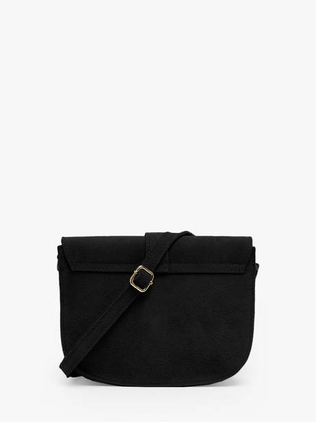 Sac Bandoulière Velvet Cuir Milano Noir velvet VE23112 vue secondaire 4