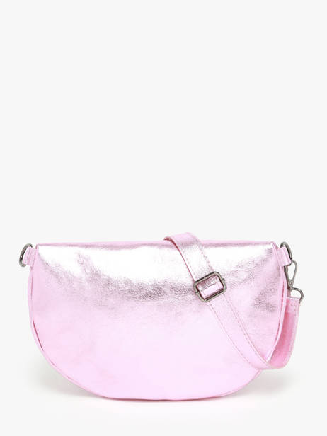 Sac Banane Nine Cuir Milano Rose nine NI21123 vue secondaire 4