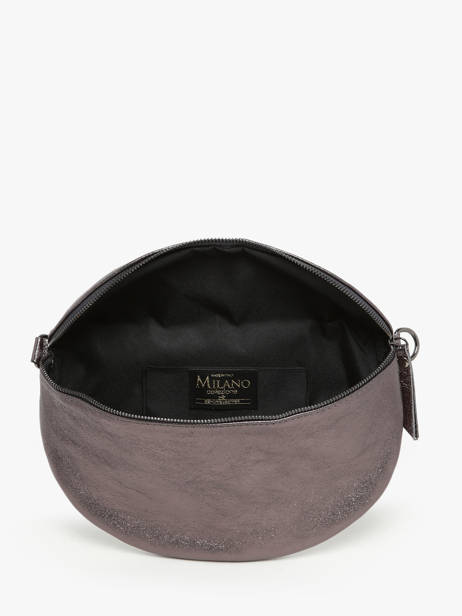 Sac Banane Nine Cuir Milano Gris nine NI21123 vue secondaire 3