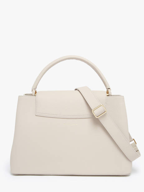 Sac Porté Main Violet Cuir Nathan baume Beige eden 1 vue secondaire 4