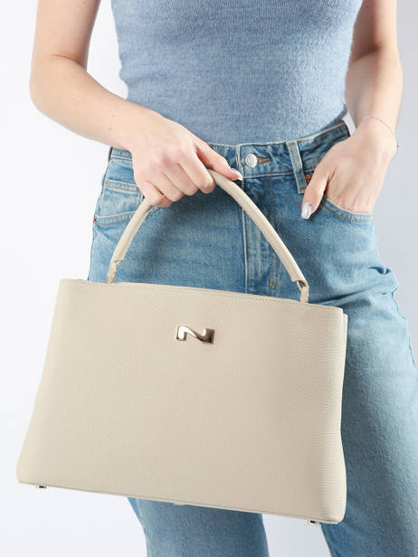 Leather Violet Top-handle Bag Nathan baume Beige eden 1 other view 1