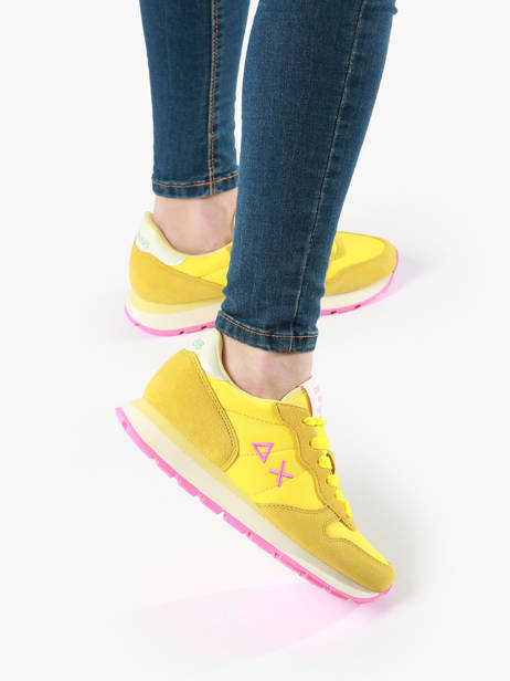 Sneakers Sun68 Yellow women Z34201 other view 2