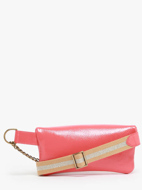 Sac Ceinture Coachella Cuir Vernis Froissé Marie martens Rose coachella VRF vue secondaire 4