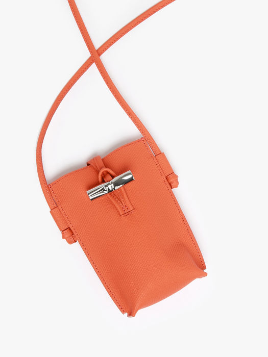 Longchamp Roseau Ipod case / cd holder Orange