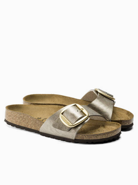 Slippers Madrid Big Buckle Birkenstock Beige women 1016237 other view 4