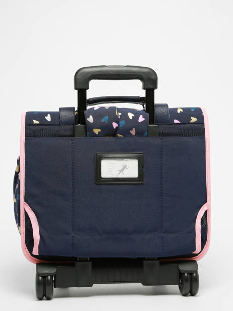 Cartable à Roulettes 2 Compartiments Cameleon Bleu vintage fantasy PBVGCR38 vue secondaire 7