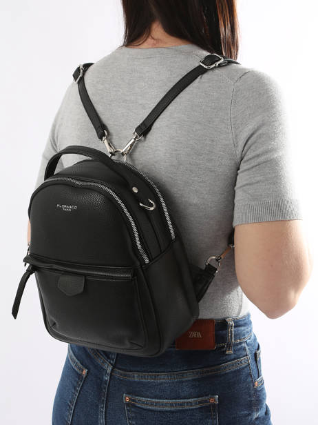 Backpack Miniprix Black grained F3606 other view 1