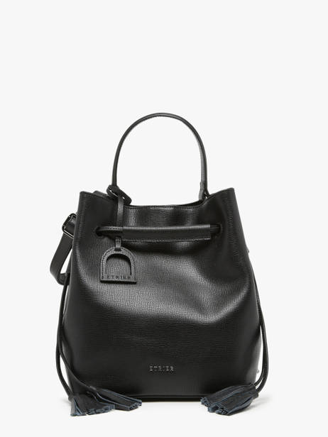 Leather Blazer Bucket Bag Etrier Black blazer EBLA004M