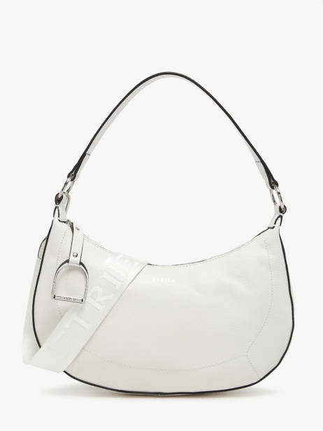 Medium Leather Altesse Shoulder Bag Etrier White altesse EALT017M
