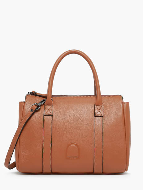 Small Leather Balade Satchel Etrier Brown balade EBAL044S