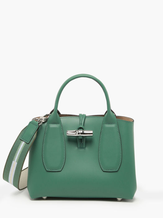 Longchamp Roseau box Handbag Green