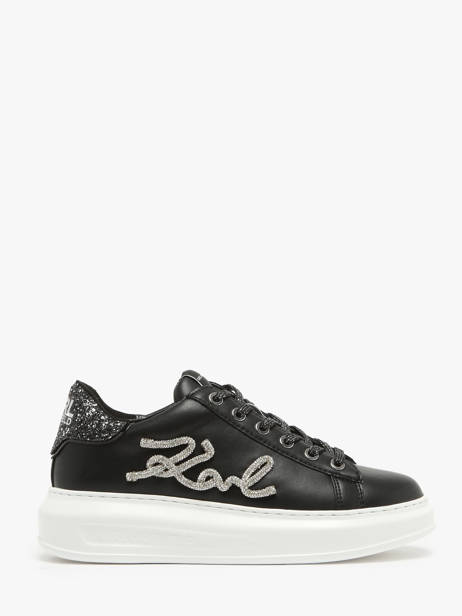 Sneakers En Cuir Karl lagerfeld Noir women KL62510G