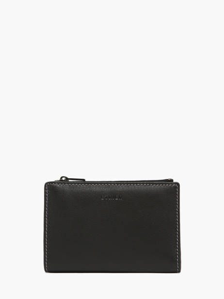 Leather Paris Wallet Etrier Black paris EPAR619