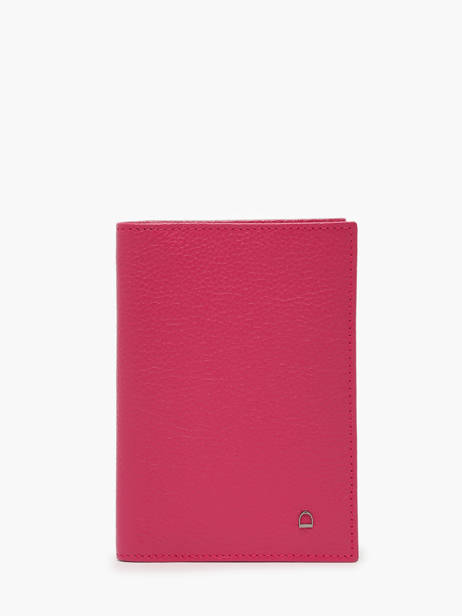 Porte-papiers Madras Cuir Etrier Rose madras EMAD429