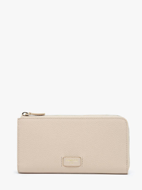 Leather Ninon Wallet Lancel Beige ninon A09974