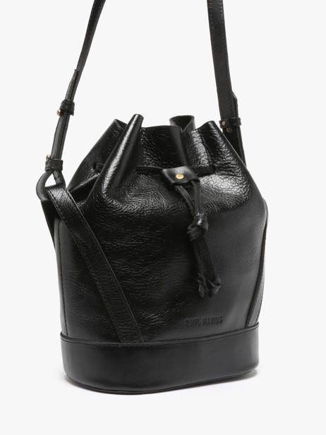 Leather L'artisan Éclipse Bucket Bag Paul marius Black vintage ARTISAN other view 2