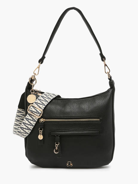 Shoulder Bag Zip Lulu castagnette Black zip VICTOR