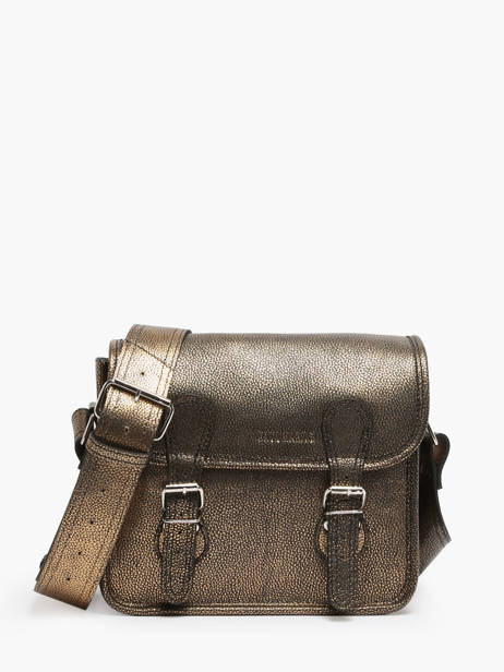 Leather La Sacoche S Granite Crossbody Bag Paul marius Gold granite SACOSGRA