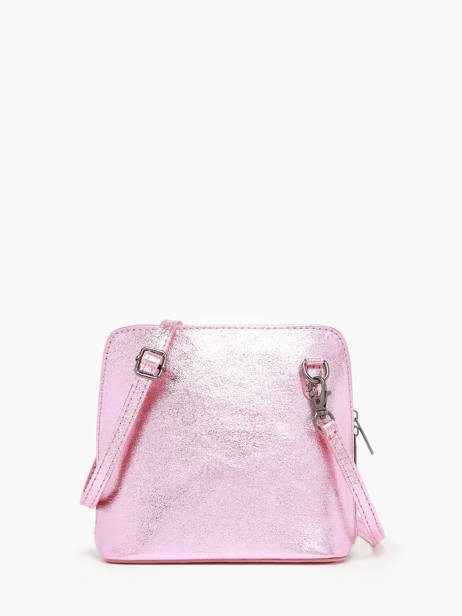 Sac Bandoulière Nine Cuir Milano Rose nine NI23117N