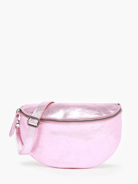 Sac Banane Nine Cuir Milano Rose nine NI21123