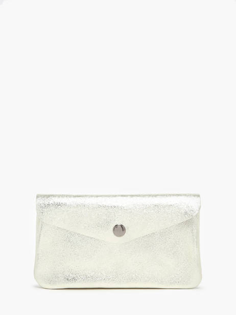 Leather Nine Coin Purse Milano Silver nine NI23113