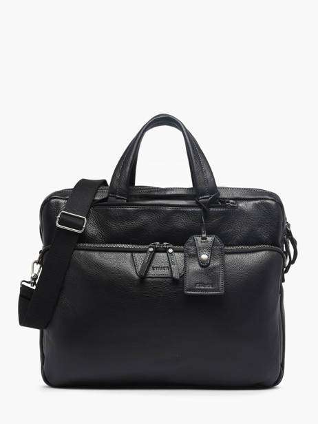 Leather Foulonné Business (back)pack Etrier Black foulonne EFOU8122