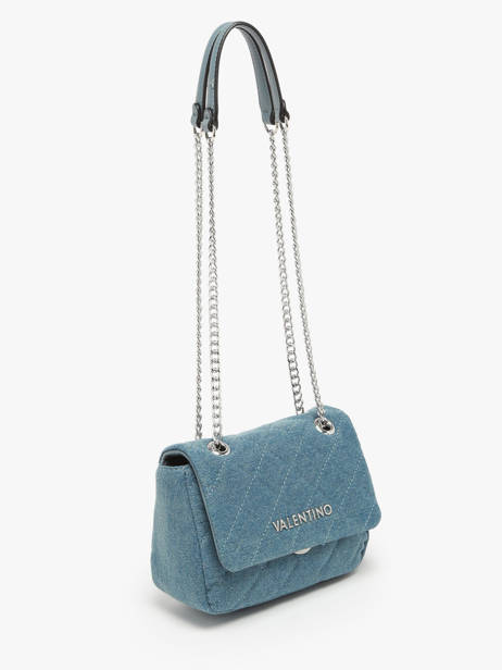 Sac Bandoulière Ocarina Denim Valentino Bleu ocarina denim VBS7SP05 vue secondaire 2