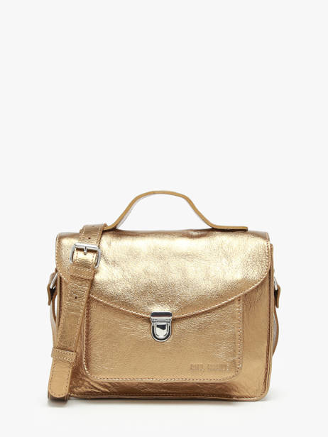 Sac  Mademoiselle George Cuir Paul marius Marron vintage GEORGE