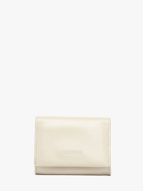 Compact Leather Billie Wallet Lancel Beige billie A12804