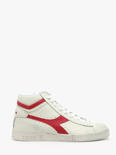 Sneakers Game L Hi Waxed En Cuir Diadora Rouge unisex 178300