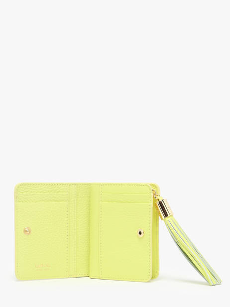 Compact Leather Premier Flirt Wallet Lancel Yellow premier flirt A12800 other view 1