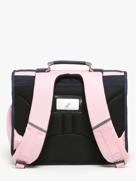 2-compartment Satchel Cameleon Pink vintage family boulanger CA38 other view 4
