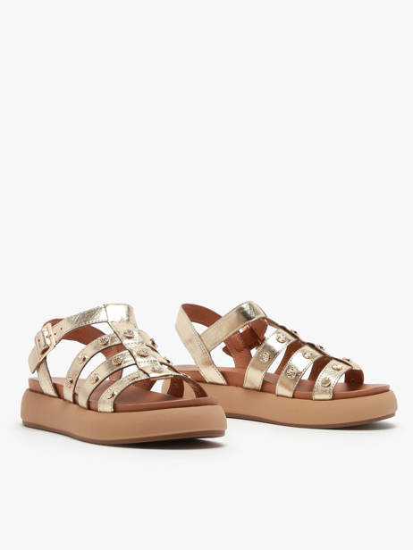 Sandals In Leather Inuovo Gold women A96020 other view 2