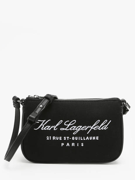 Sac Bandoulière Hotel Karl Coton Karl lagerfeld Noir hotel karl 241W3206