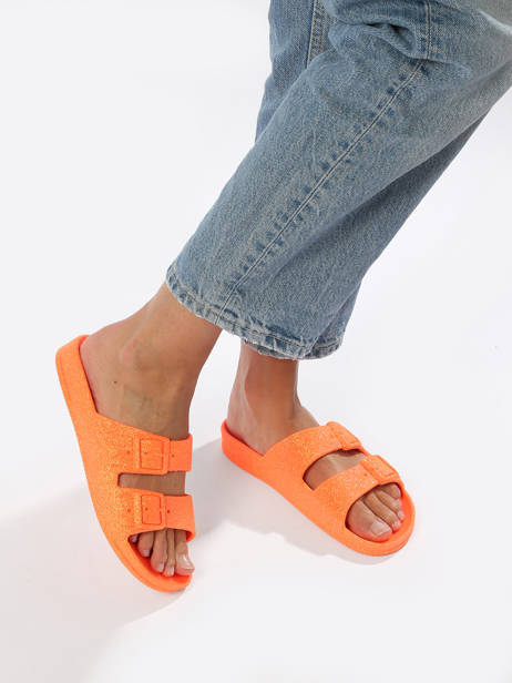 Claquettes Neon Cacatoes Orange women NEON vue secondaire 2