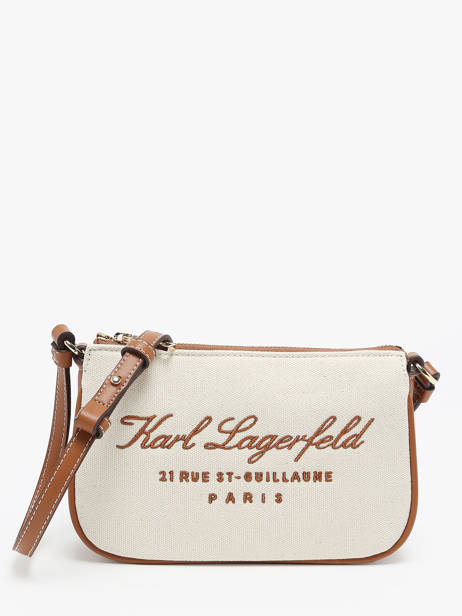 Shoulder Bag Hotel Karl Cotton Karl lagerfeld Beige hotel karl 241W3206