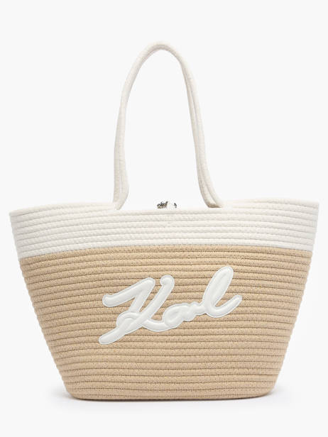 Sac Porté épaule K Signature Karl lagerfeld Blanc k signature 240W3071