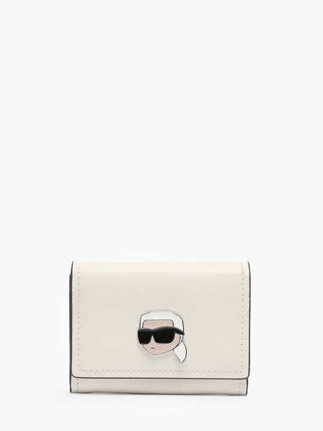 Wallet Leather Karl lagerfeld White k ikonic 2.0 240W3235