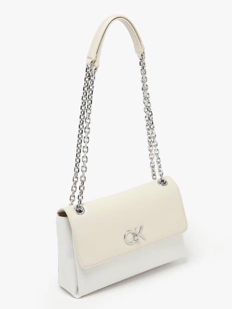 Shoulder Bag Re-lock Recycled Polyester Calvin klein jeans Beige re-lock K611755 other view 2