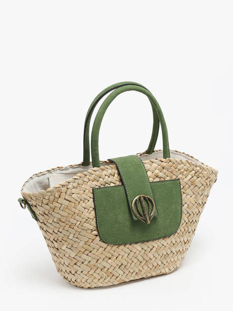 Satchel Panier Paper Le voyage en panier Green panier PM765 other view 2