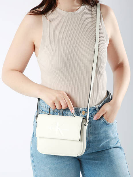 Shoulder Bag Sculpted Calvin klein jeans White sculpted K610829 other view 1