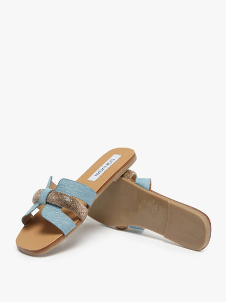 Mules Edriah En Cuir Steve madden Bleu women 11002559 vue secondaire 3