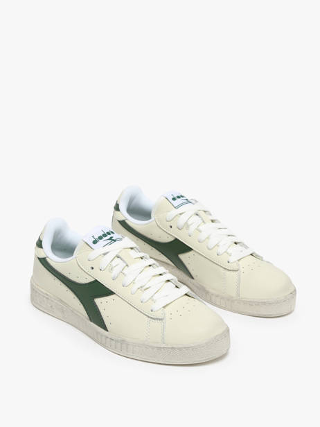 Sneakers Game Low Wax En Cuir Diadora Blanc unisex 178301 vue secondaire 2