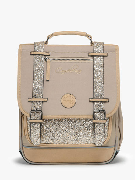 2-compartment Vintage Fantasy Backpack Cameleon Beige vintage fantasy SD39