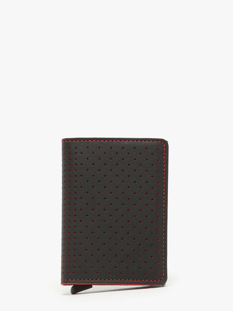 Porte-cartes Cuir Secrid Noir perforated SPF