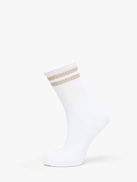 Chaussettes Pieces Blanc socks women 17109883