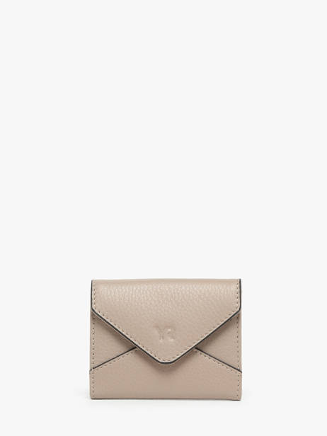Coin Purse Leather Yves renard Beige enveloppe 29250