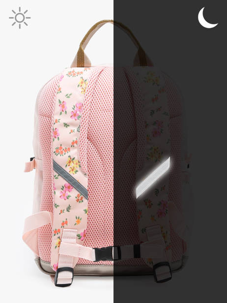 Sac à Dos 1 Compartiment Caramel et cie Rose boheme FI vue secondaire 5